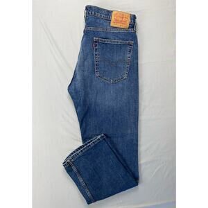 Levi's 514 Straight 5-Pocket Stretch Denim Jeans. Medium Wash, Men's 36X30. GUC!